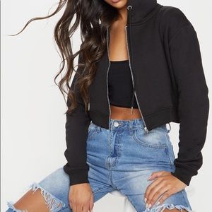 Pretty Little Things black crop hoodie